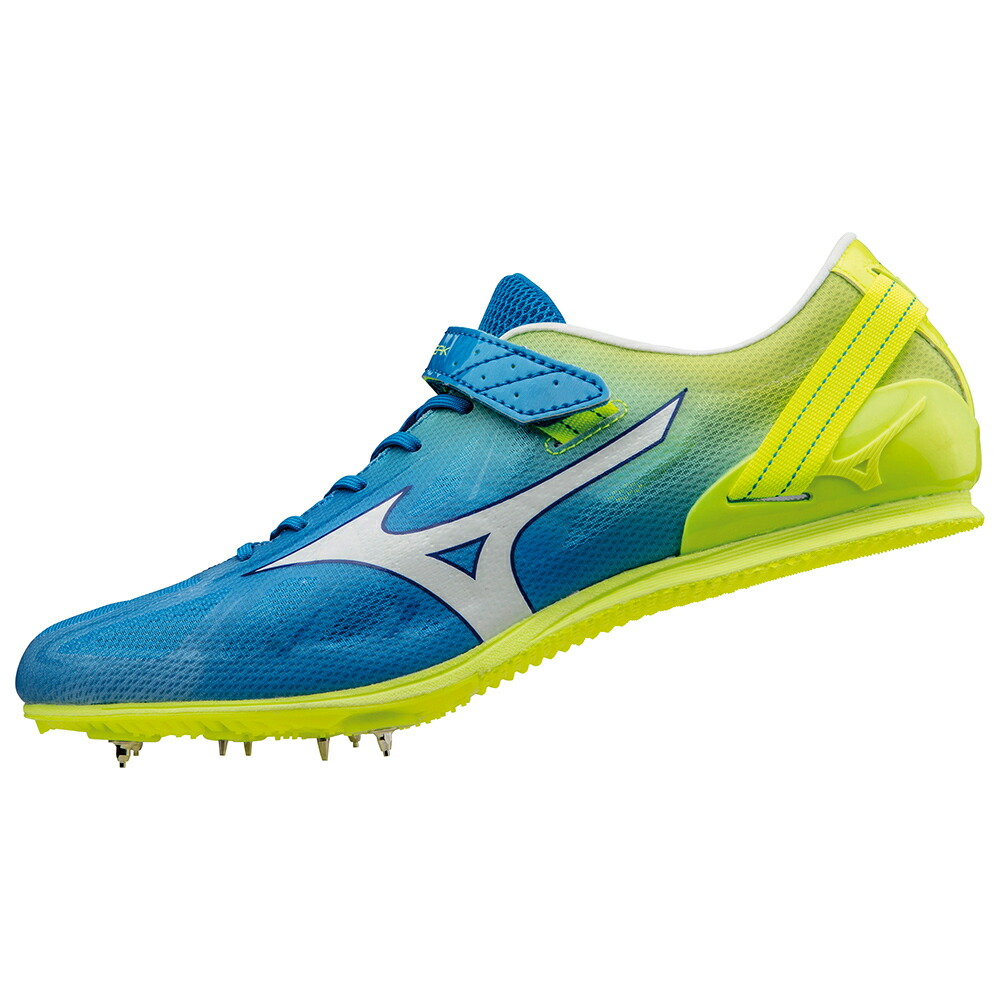 メンズ短距離走用シューズ 品質一番の U1ga ミズノ セール 陸上スパイクシューズ K スカイブルー ホワイト フラッシュイエロー ジオストリーク Zivejgovivax Mk