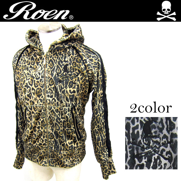 【楽天市場】Roen ロエン Leopard Parka レオパードパーカー メンズ 長袖 72147112 スカル【クリスマス プレゼント
