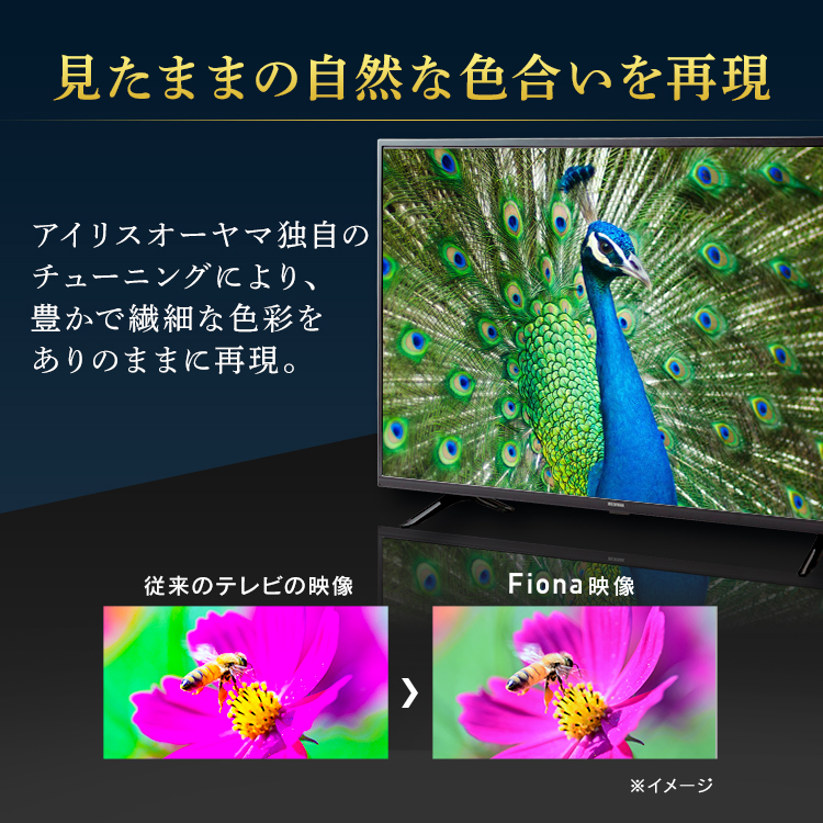 テレビ 50型 アイリスオーヤマ 直下型LEDバックライト Wチューナー