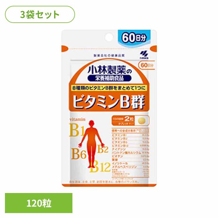 【3袋】ビタミンＢ群 120粒 ビタミン 美容 健康食品｜快適空間のお手伝い B＆C