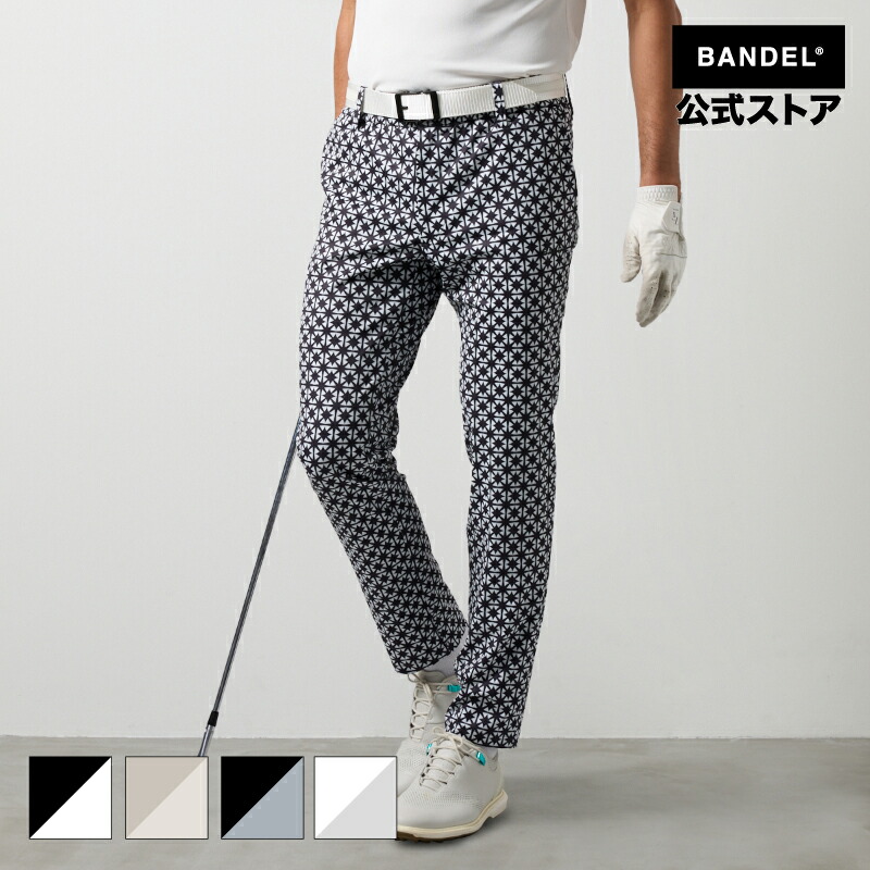 バンデル ALLOVER STRECH TAPERED PANTS BANDEL 25SS ゴルフウェア ロングパンツ パンツ 長ズボン メンズ バンデルゴルフ 【送料無料】|BANDEL公式 店