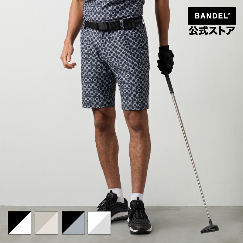 バンデル ALLOVER STRECH HALF PANTS BANDEL 25SS ゴルフ御召しもの 二分の一ズボン下 ズボン下 半ズボン メンズ バンデルゴルフ 【貨物輸送無料】