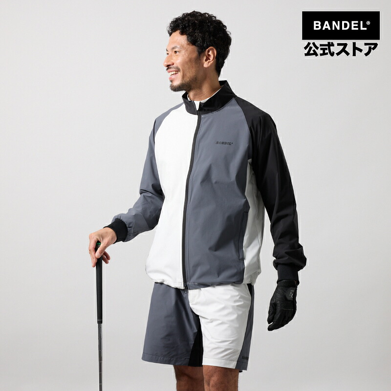 バンデル ゴルフ MULTI COLOR SWITCH ZIP JACKET BANDEL 25SS 上衣 白いこと 黒いこと メンズ 運動競技 成人男性 バンデルゴルフ【御召しもの】