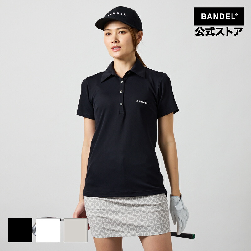 バンデル ゴルフ WOMENS ベーシック COOL KANOKO S/S POLO SHIRTS BANDEL 25SS スポーツシャツ 半袖 プルオーバー 白いこと 黒いこと レディース 運動競技 亭主もち バンデルゴルフ【御召しもの】