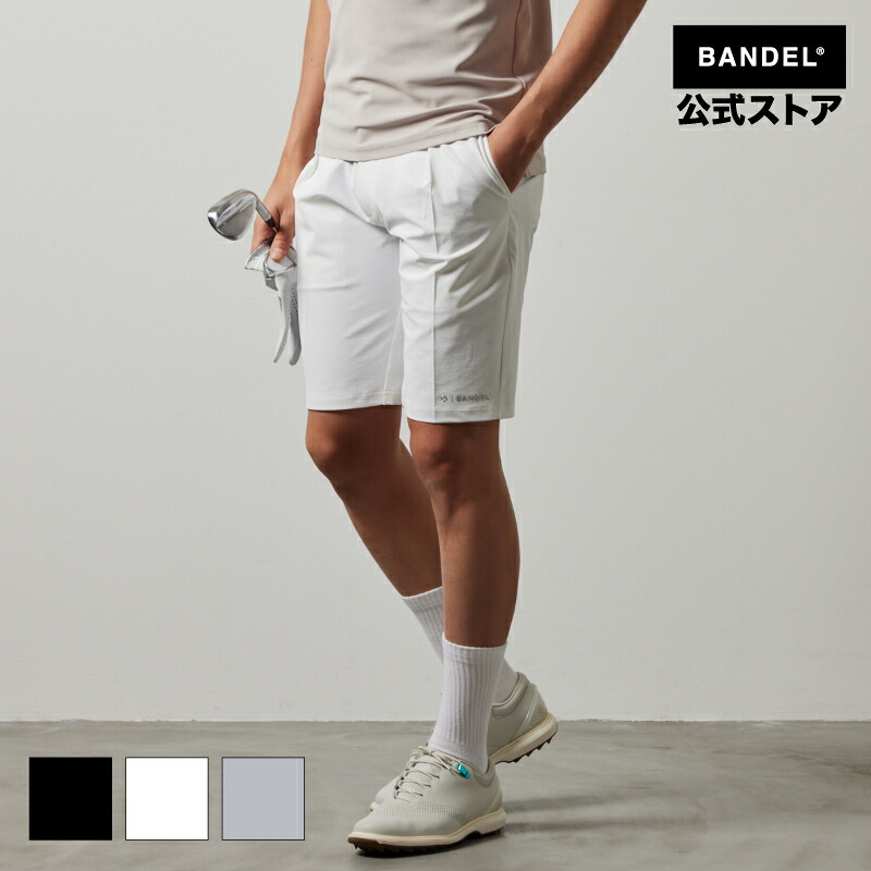 バンデルゴルフ ベーシック STRECH HALF PANTS BANDEL 24SS ゴルフ御召しもの 伸ばすこと バンデル ゴルフ bandel 黒いこと メンズ 【貨物輸送無料】