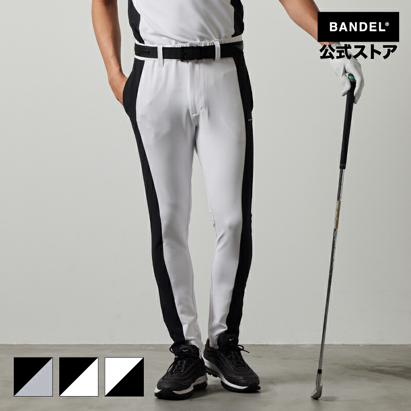 バンデル SIDE PANEL SWITCH TAPERED PANTS BANDEL 24SS ゴルフウェア ロングパンツ セットアップ ストレッチ ブラック メンズ バンデルゴルフ 【送料無料】|BANDEL公式 店
