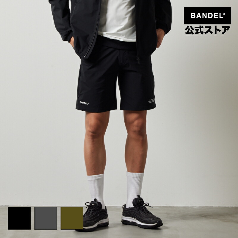 バンデルゴルフ bandel VENTILATION WOVEN HALF PANTS BANDEL 24SS バンデル ゴルフ ゴルフ御召しもの ロングズボン下 セットアップ 伸ばすこと 黒いこと メンズ 【貨物輸送無料】
