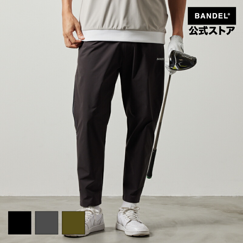 バンデル VENTILATION WOVEN LONG PANTS BANDEL 24SS  ゴルフ御召しもの ロングズボン下 セットアップ 伸ばすこと  黒いこと メンズ バンデルゴルフ 【貨物輸送無料】