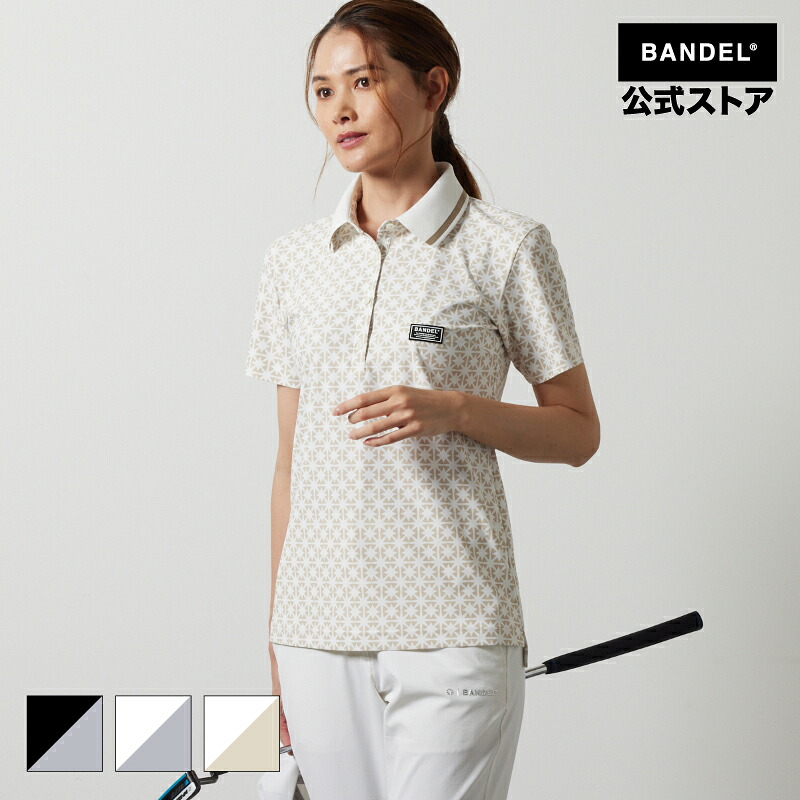バンデル WOMENS ALLOVER S/S POLO SHIRTS BANDEL 24SS ゴルフ シャツ レディース 女性 ゴルフウェア【ウェア】