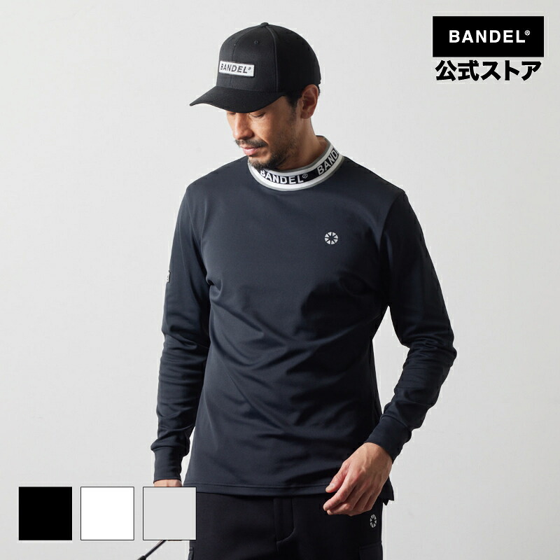 バンデル JACQUARD RIB L/S MOC SHIRTS モック モックネック ゴルフ シャツ BANDEL メンズ スポーツ【ウェア】