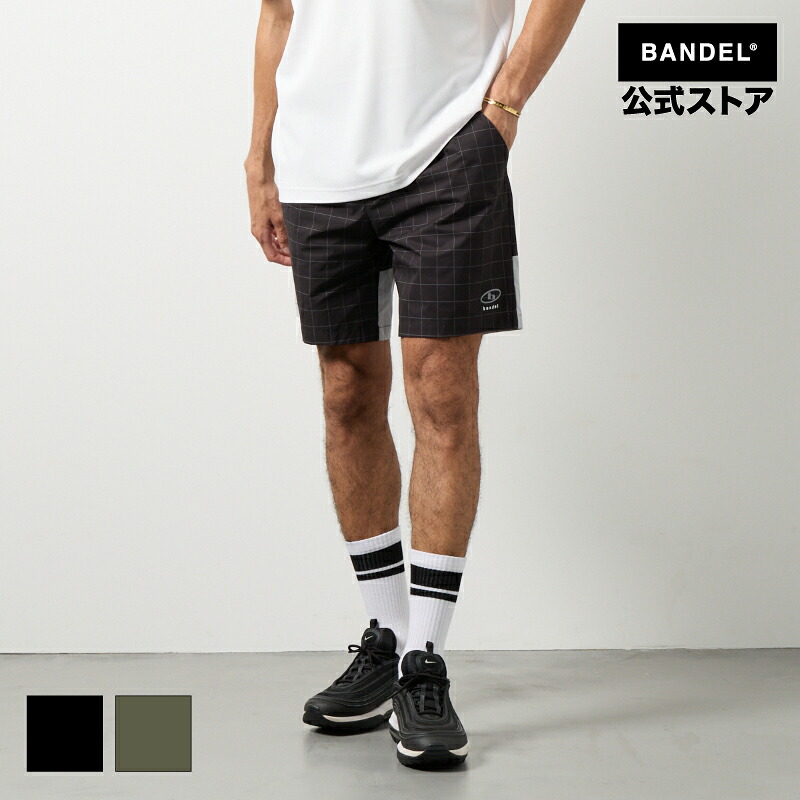 バンデル チェックスウィッチハーフパンツ ゴルフウェア ショートパンツ ハーフパンツ 短パン ストレッチ ブラック グレー メンズ バンデルゴルフ 【送料無料】|BANDEL公式 店