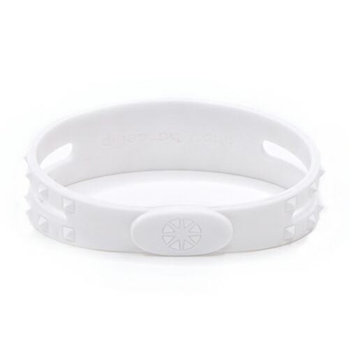 Studs Bracelet White White ブレスレット ホワイト ホワイト Whitexwhite 白 白 スタッズ Bandel バンデル メンズ レディース ペア スポーツ シリコンゴム Schwimmbad Delphine De