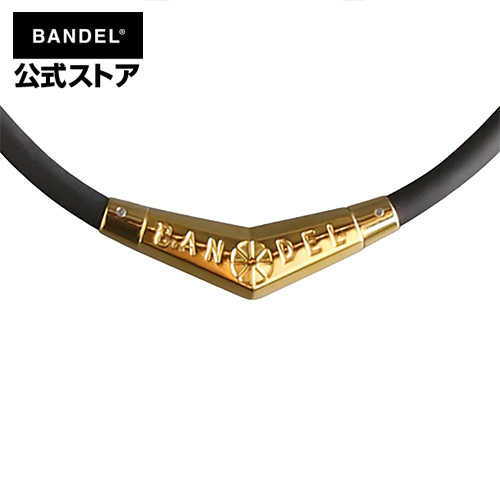 楽天市場 ネックレス バンデル Titanium Rubber Necklace Black Gold チタンネックレス ブラック ゴールド チタン ラバーbandel スポーツネックレス 健康ネックレス 野球選手 スポーツ選手 健康グッズ シンプル おしゃれ プレゼント 贈り物 Bandel公式 楽天市場店