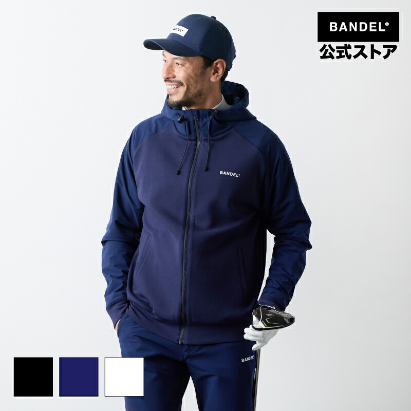 バンデル スウィッチ ラグランスリーブ ジップフーディー 25AW BANDEL フーデッドブルゾン パーカー ブルゾン トップス メンズ 長袖 男性 bandel バンデルゴルフ|BANDEL GOLF and CLOTHING