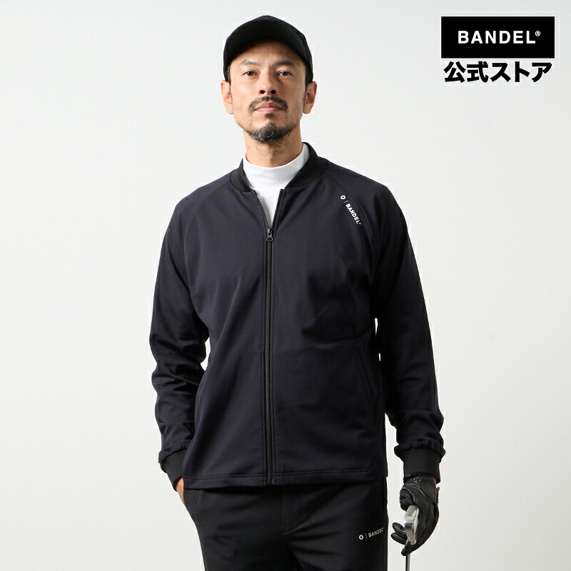 バンデル ベースボールカラーブルゾン 長袖 ゴルフ ブラック メンズ スウェット スポーツ 男性 ゴルフ【ウェア】|BANDEL GOLF and CLOTHING