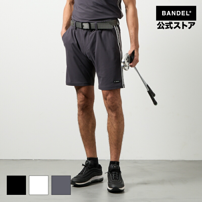 コンセプトノーツテーピングハーフパンツ BANDEL バンデル ゴルフ ハーフパンツ メンズ ストレッチ ショートパンツ 吸汗速乾 スポーツウェア ゴルフウェア