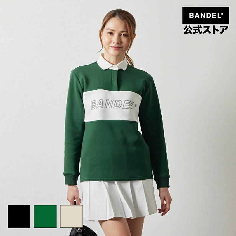 バンデル WOMENS COLOR BLOCK L/S RUGBY POLO ポロ ゴルフ シャツ レディース 女性 ゴルフウェア バンデルゴルフ