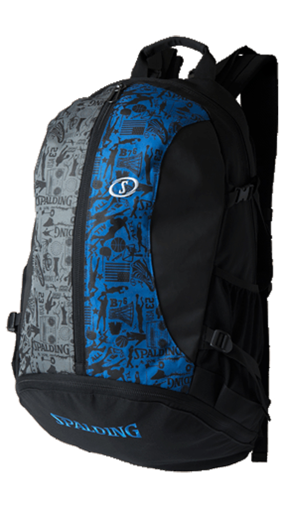 日本全国送料無料 ジャイアントケイジャー グラフィティブルー スポルディング Nba公式球ブランドspadling製 Basketball Bag Backpack バックパックw 残りわずか Hughsroomlive Com