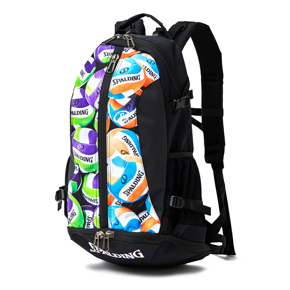 ケイジャー バレーボールプリント スポルディング Spadling Cager Basketball Bag Backpack バックパック 税込