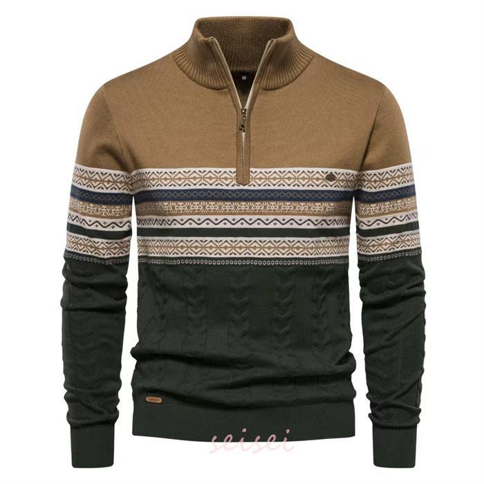 ニットセーター メンズ 秋冬 長袖 ハイネック トップス セーター ニット 無地 シンプル ビジネス オフィス 事務服 おしゃれ 暖かい 送料無料