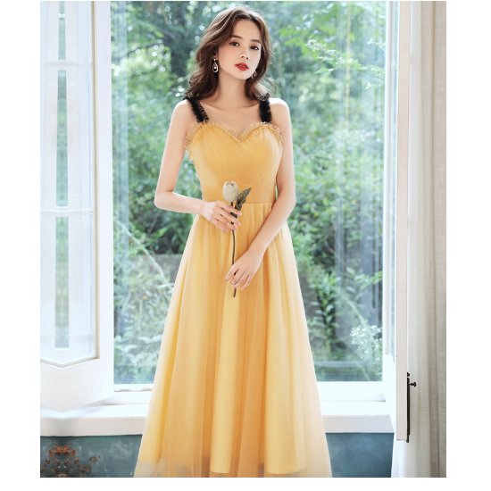 取寄結婚式ドレス パーティー レディースファッション ノースリーブドレス ストラップドレス ワンピースドレス ハートネック フリル ウエストマーク 体型カバー 大人可愛い お洒落 セクシー 韓国風 20代