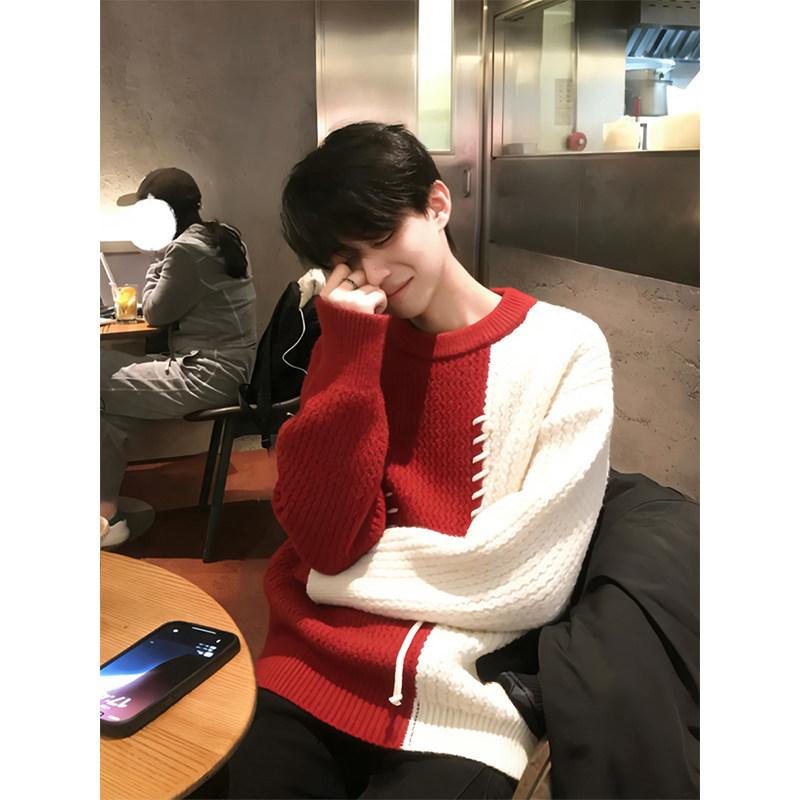 メンズ 流行り物 春夏 秋 冬 かっこいい オシャレ モテ 成人男性用 成人男性服 服 韓国 分かりやすい 成年者 ぴったり 軍事基地 座標軸 使える 午用 色つや 立ちはだかる クリスマス 赤いこと スウェーター