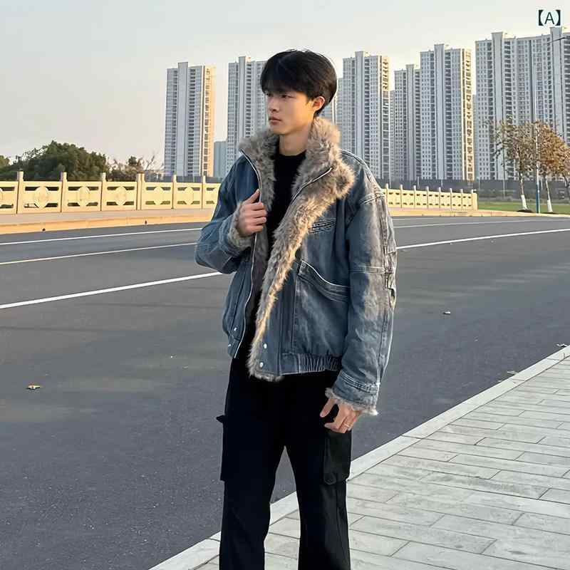 メンズ 流行り物 春夏 秋冬 かっこいい オシャレ モテ 成人男性用 成人男性服  服 韓国 分かりやすい 成年者 アメリカン デ コンストラクト ウォッシュドデニム 上衣 山型 朦々たる 生あたたかい 照明ランプ色合い 遊撃手