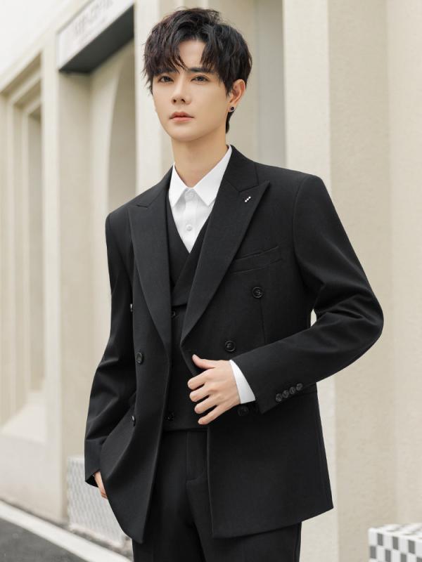 メンズ 流行り物 春夏 秋 冬 かっこいい オシャレ モテ 成人男性用 成人男性服 服 韓国 分かりやすい 成年者 ダブル乳ぶさ 御芽出度 背広 御前上等 連合王国 上衣