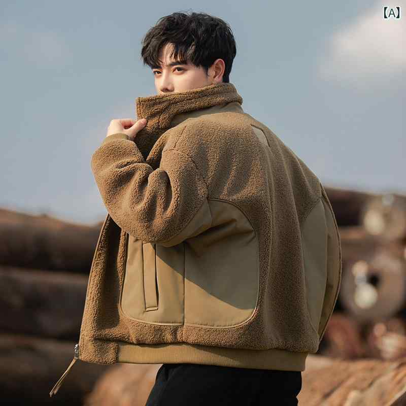 メンズ 流行り物 春夏 秋冬 かっこいい オシャレ モテ 成人男性用 成人男性服  服 韓国 分かりやすい 成年者 リヴァーシブル フリースジャケット 朦々たる フリースジャケット