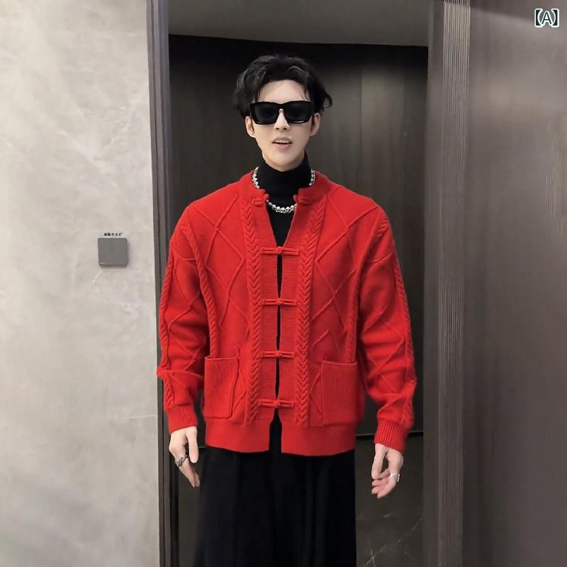 メンズ 流行り物 春夏 秋冬 かっこいい オシャレ モテ 成人男性用 成人男性服  服 韓国 分かりやすい 成年者 名取り草 落ちこむ 末たのもしい  柄 ジャカード 編み物ジレー 厚地の外套