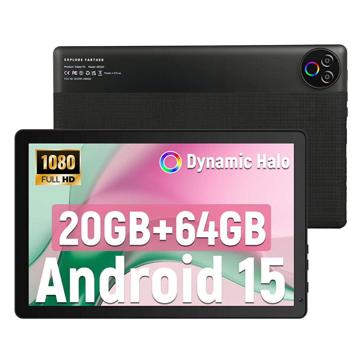 ★2000円OFF★5P★Android15搭載 10.1インチタブレット 20GB+64GB 1TB 拡張可能 WidevineL1 対応 6000mAh バッテリー 5MPフロント + 8MPリアカメラ コアプロセッサ 2.4G/5GWiFi 雰囲気 LED ライト付き 動画配信・在宅勤務兼用タブレット｜Tablet Shop 店