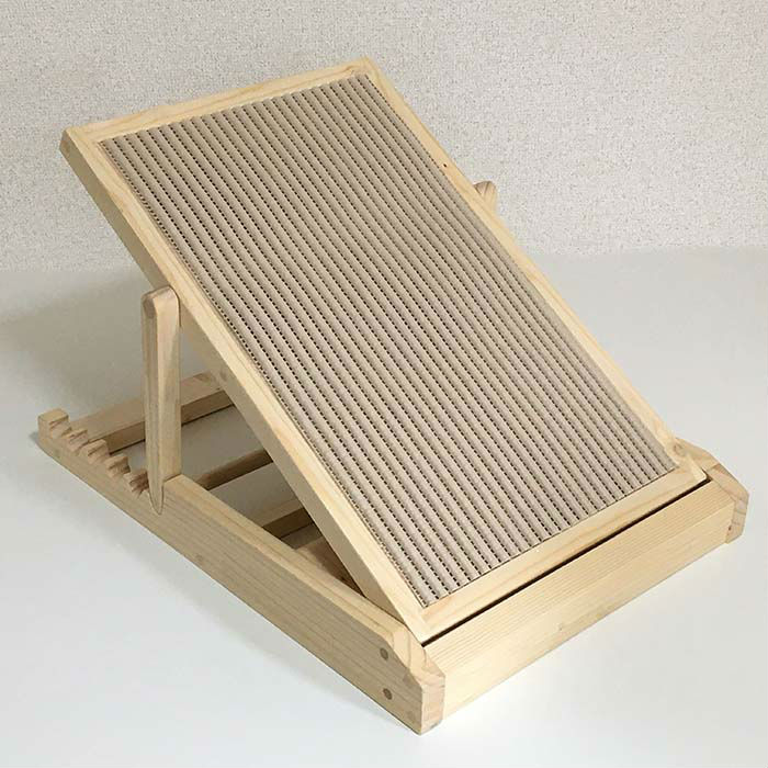 楽天市場 ペットスロープ 送料無料 ６段階 ２ 傾斜角度可変式 小型犬 老犬 折りたたみ式 木と革の創作工房 Bangem