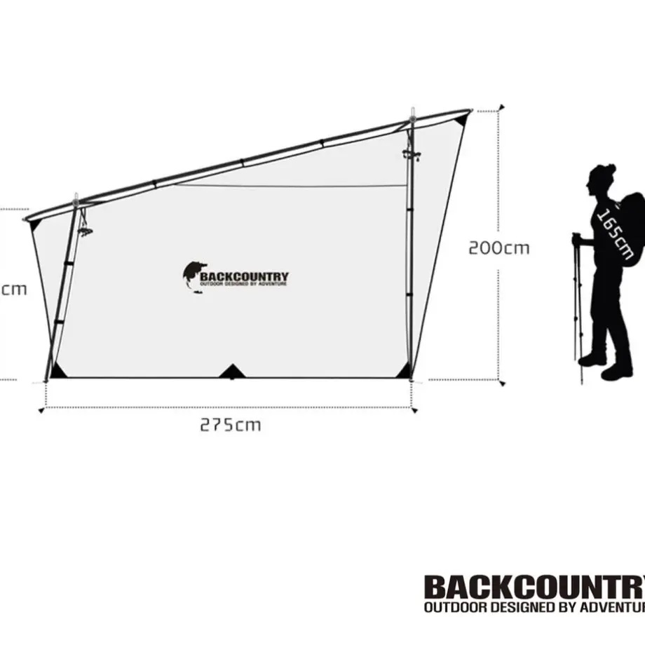 一番の BACK COUNTRY バックカントリーEasy Shelter DAC EASY POLE付