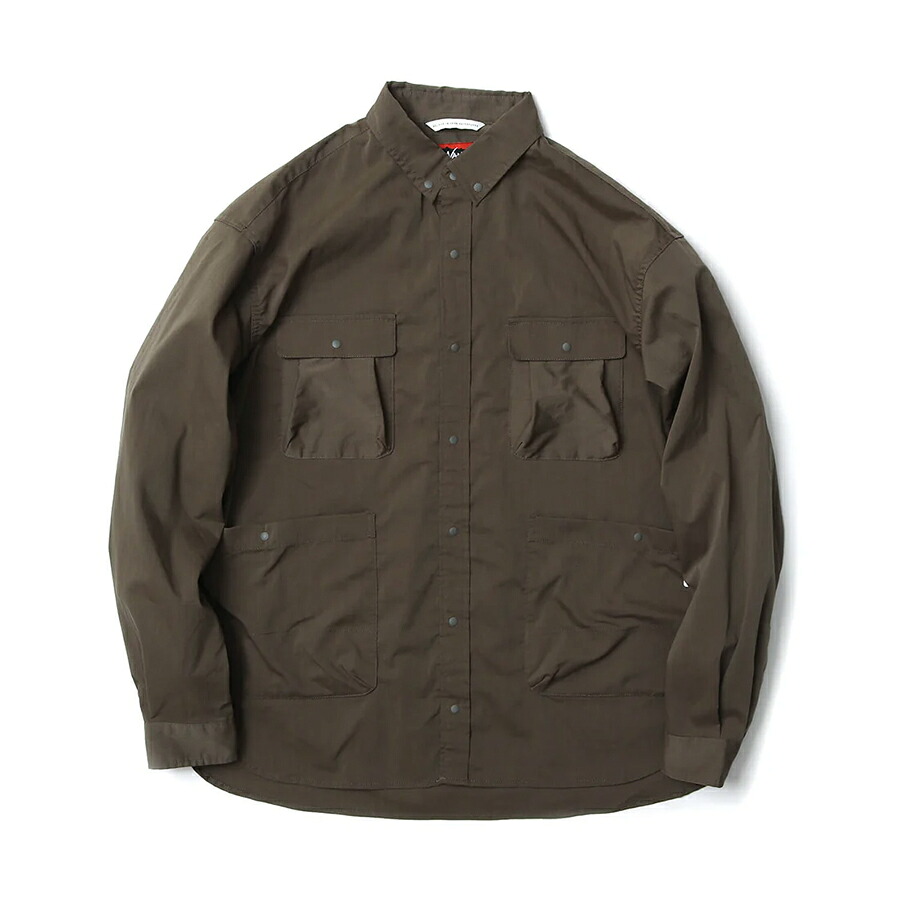 NANGA-ナンガ- HINOC RIPSTOP CAMP SHIRT(MEN)ヒノック リップストップ キャンプシャツ AMG