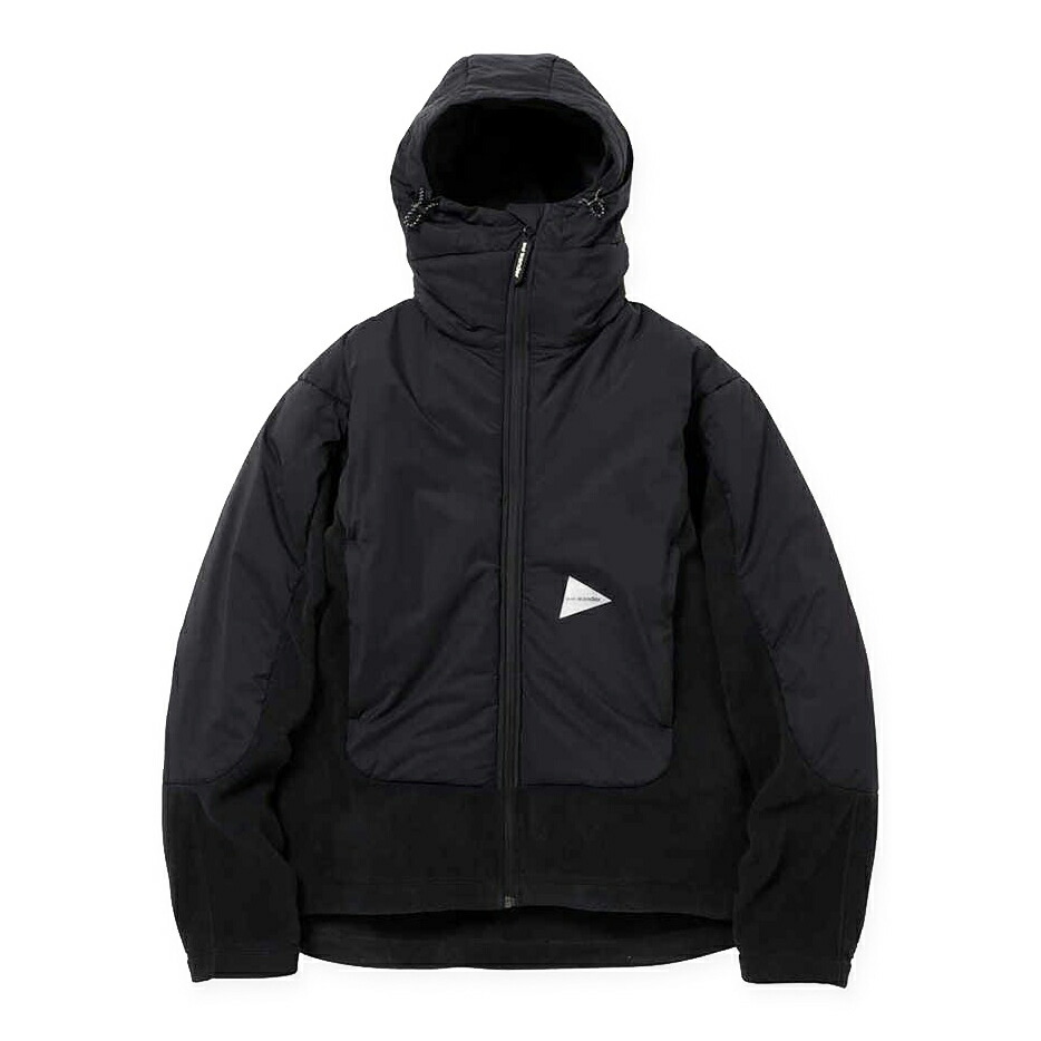 楽天市場】and wander-アンドワンダーtop fleece jacket トップ