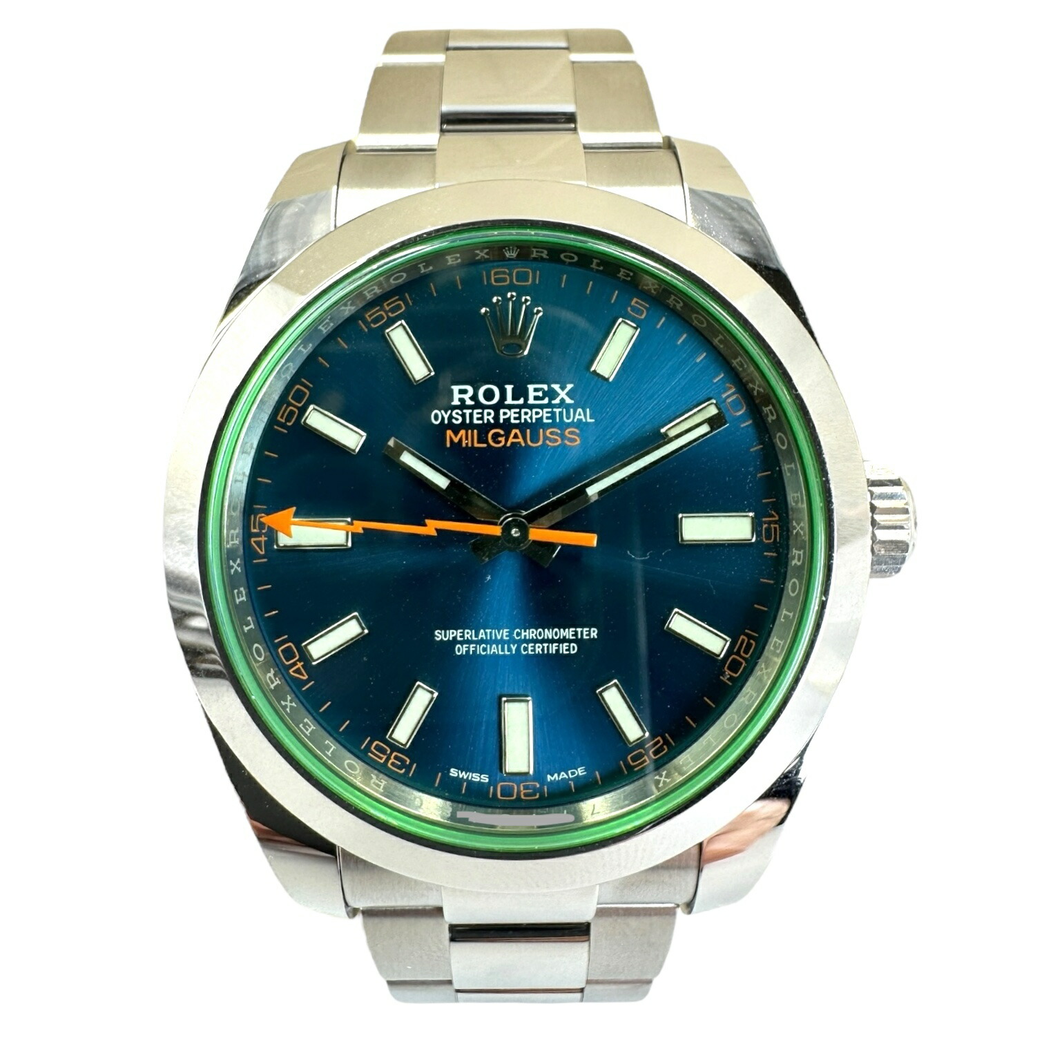 楽天市場】美品 ロレックス 116400 GV ミルガウス ランダム Z