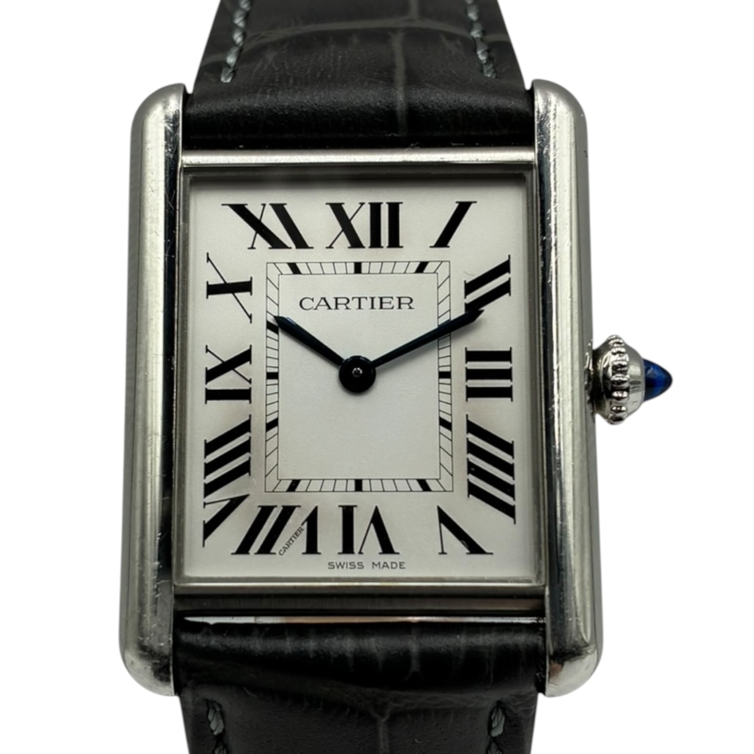 カルティエ Cartier 貯蔵タンク帆柱LM 4366/WSTA0059 SS SS×革 QZ しろがね色文字記号盤 ウォッチ 時辰儀 ブランド名 中古品 カルティエウォッチメンズ カルティエウォッチレディース カルティエ時辰儀 メンズ レディース 商行為 心地よい ブランド名ウォッチ ブランド名時辰儀 石英【中古】