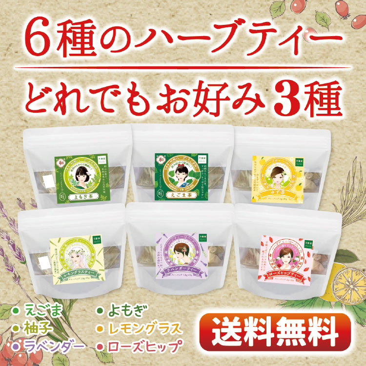 ハーブティー ティーパック 6種の中から お好みで3種類 お選びください レモングラス 送料無料 Concertideas Com