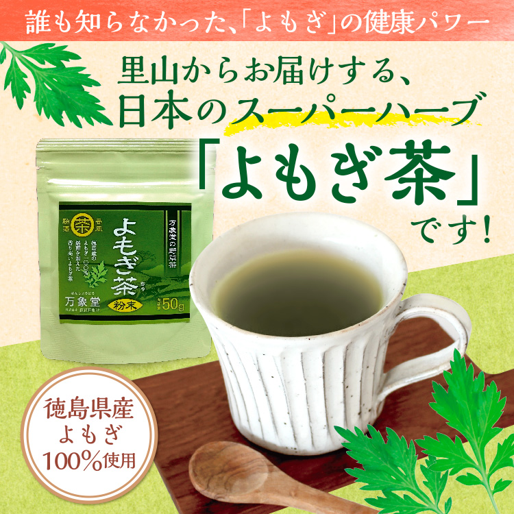 よもぎ茶 パウダー 50g 粉末 国産 徳島県産 ヨモギ 無農薬 健康茶 【SALE／81%OFF】