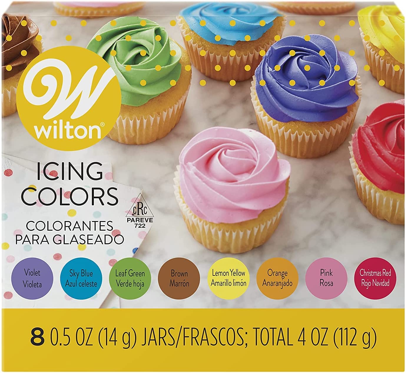 楽天市場】WILTON ウィルトン アイシングカラー 8カラーセット 食紅 8