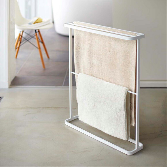 楽天市場】山崎実業 タワー バスタオルハンガー ホワイト 7465 ｜ バス