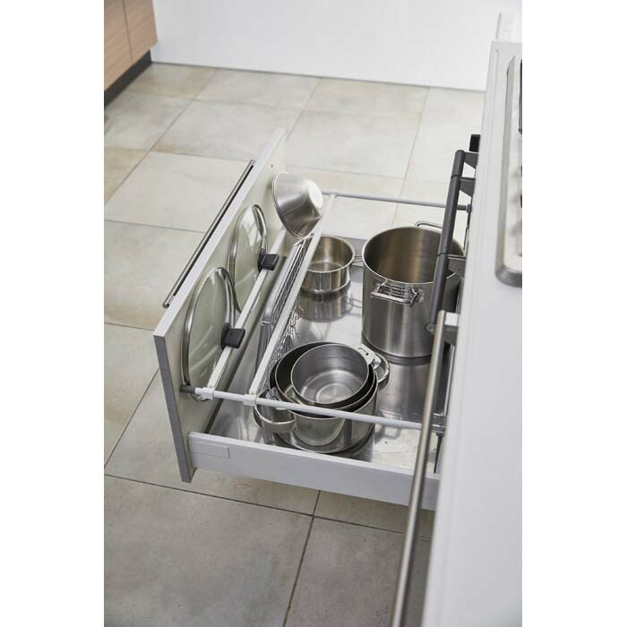 楽天市場 シンク下伸縮鍋蓋収納バー プレート ２個組 ホワイト 山崎実業 Yamazaki シンプル おしゃれ かわいい 便利 キッチン 台所 なべ ナベ フタ ふた 収納 整理 整頓 フック バオバブツリー