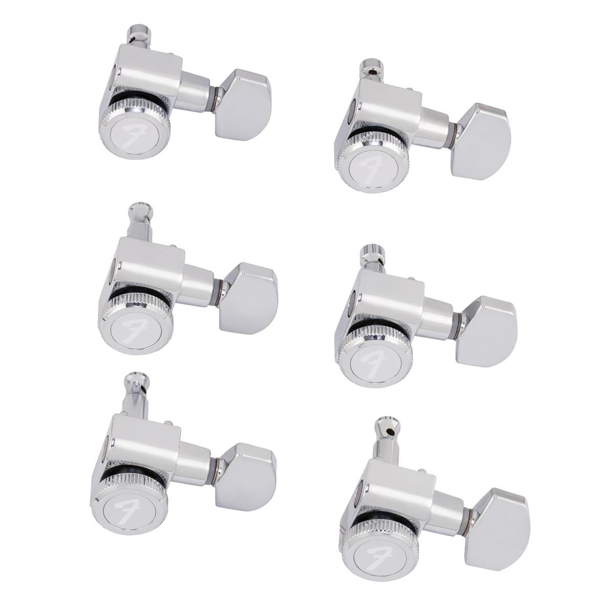 Fender チューニングペグ Locking Stratocaster®/Telecaster® Tuning Machines (Polished Chrome) (6)|バラエティショップ平和2号店