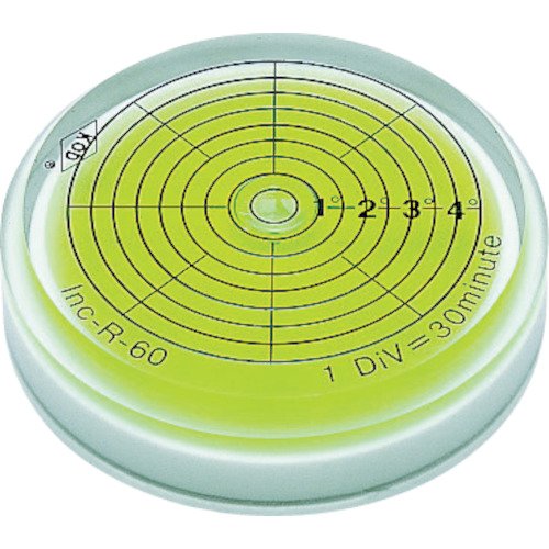 角度系付丸型アイベル水平器 Inc-R-135