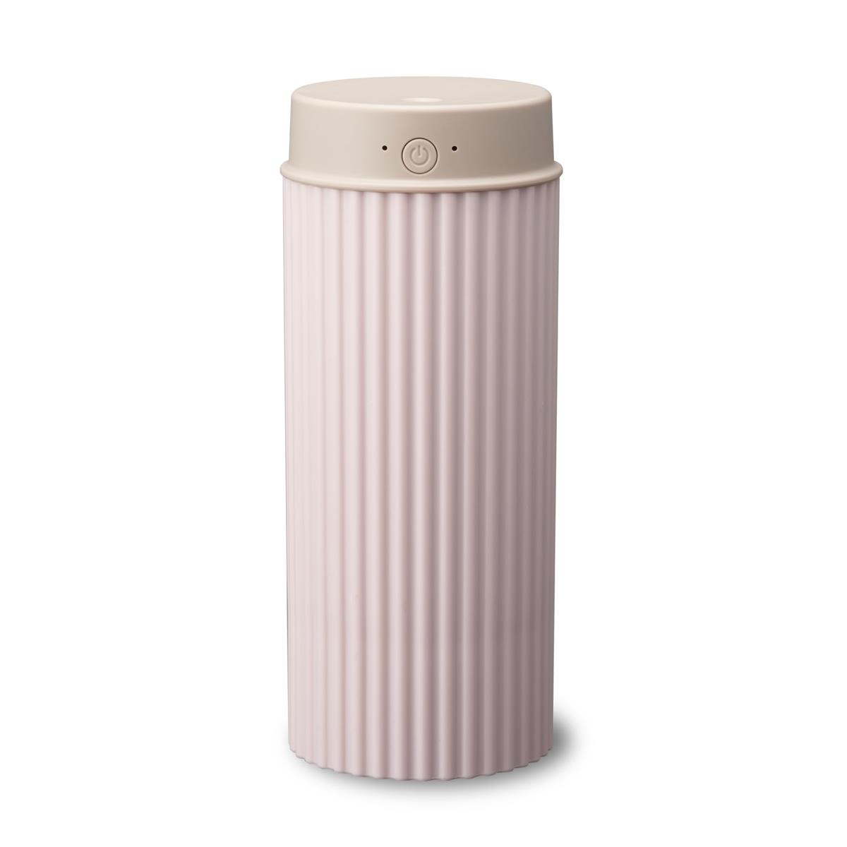【倒れにくい加湿器】ドウシシャ 加湿器 超音波式 ポータブル コードレス 充電式 上からカンタン給水 2電源対応(充電式 USB) 加湿量50ml/h 容量400ml 充電使用時間4時間 Korobaan POTABLE ピンク