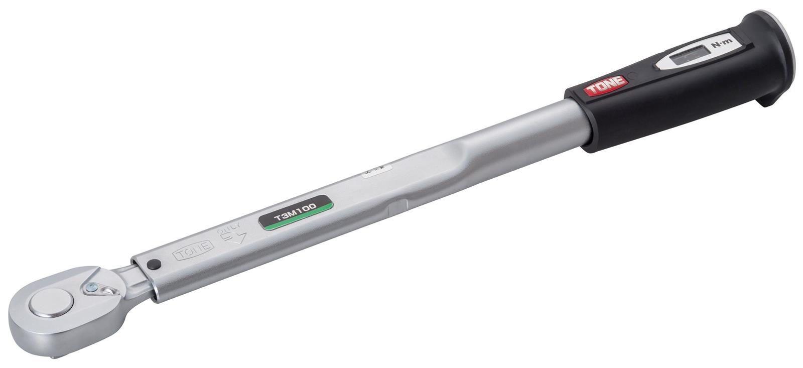 トネ(TONE) プレセット形トルクレンチ(メモリセットタイプ) T3M100 差込角9.5mm(3/8”) ブラック 100N・m