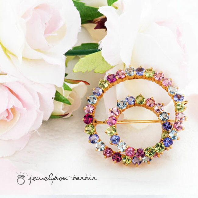 アクアマリン　K18WG ホワイトゴールド　ルビー　ブローチ　ピンク　ブルー 天然大粒 一粒 アクアマリン 2.0ct ダイヤ リング 指輪 K18 ゴールド