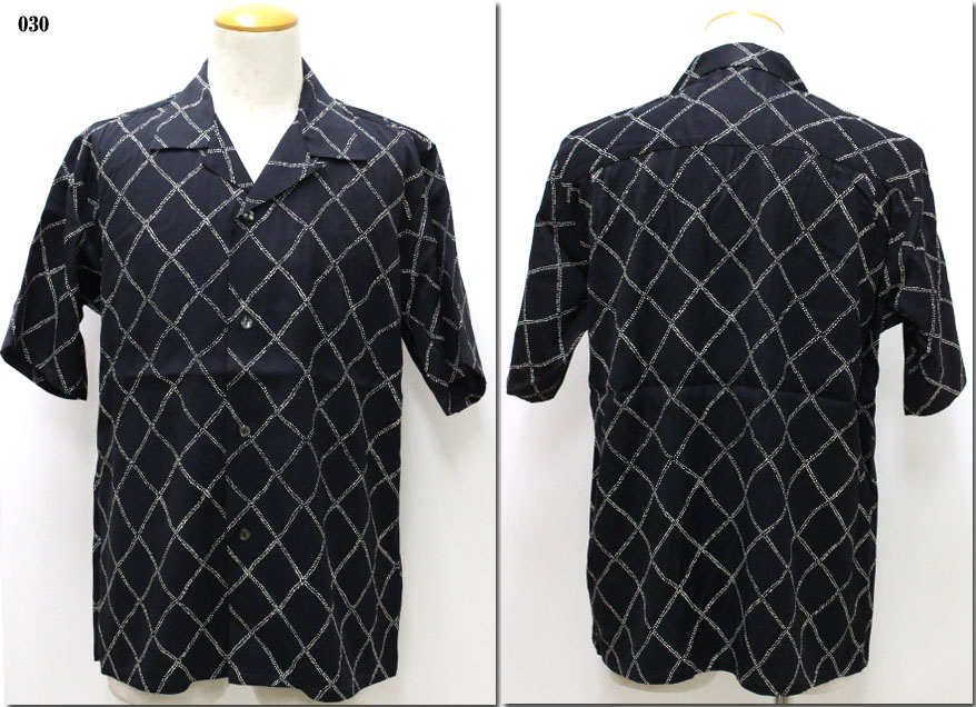 Johnbull　【ジョンブル】　レーヨンプリントオープンカラーシャツ　13563