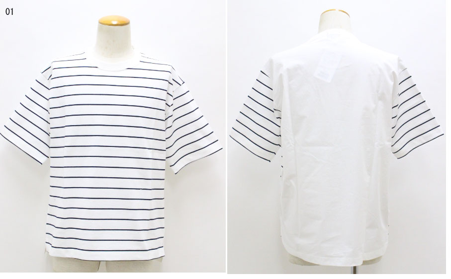 HARRISS　【ハリス】タイプライター切り替えボーダーTシャツ　HK201-12204