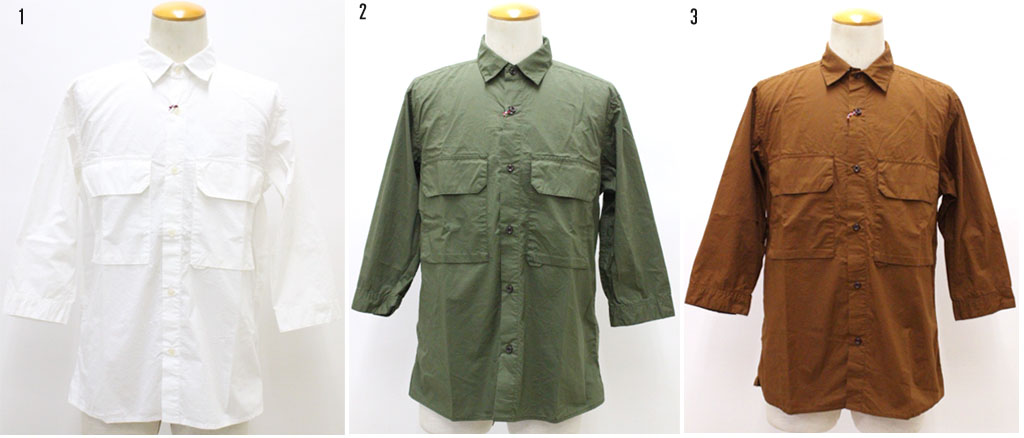 ALLOWED TO UNFOLD【アロウドトゥアンフォールド】印字機 7分袖 W衣嚢プルオーバー 細工物プルオーバー  0701-03104 3/ブラウン-1/オフ